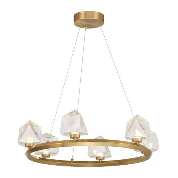 Castello LED Chandelier in Warm Brass - Image 5