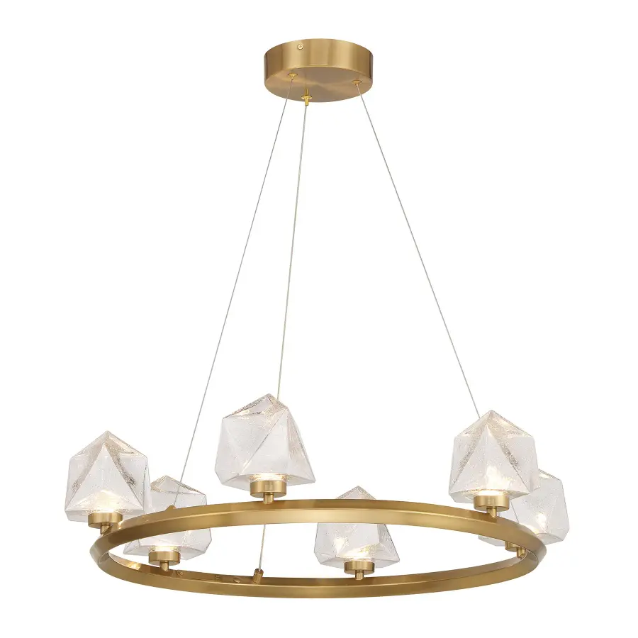 Castello LED Chandelier in Warm Brass - Image 5
