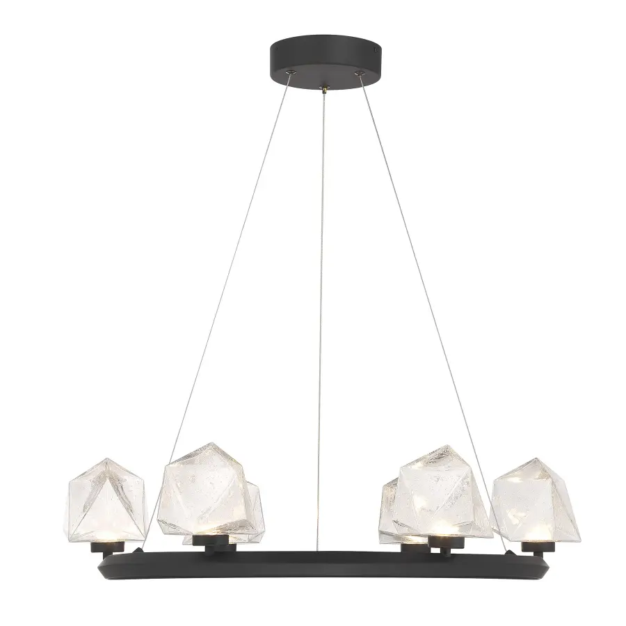 Castello 6-Light Chandelier in Matte Black - Image 1