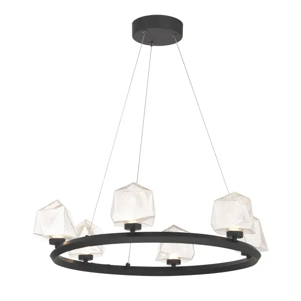 Castello 6-Light Chandelier in Matte Black - Image 5