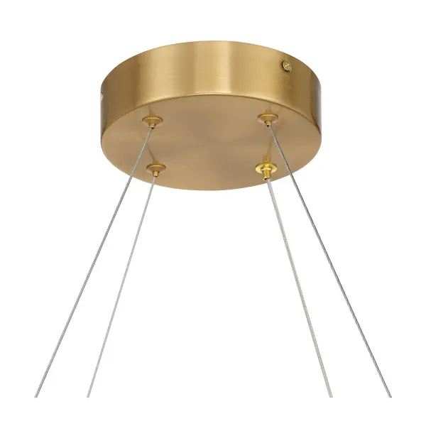 Castello 8-Light LED Chandelier in Warm Brass - Image 6