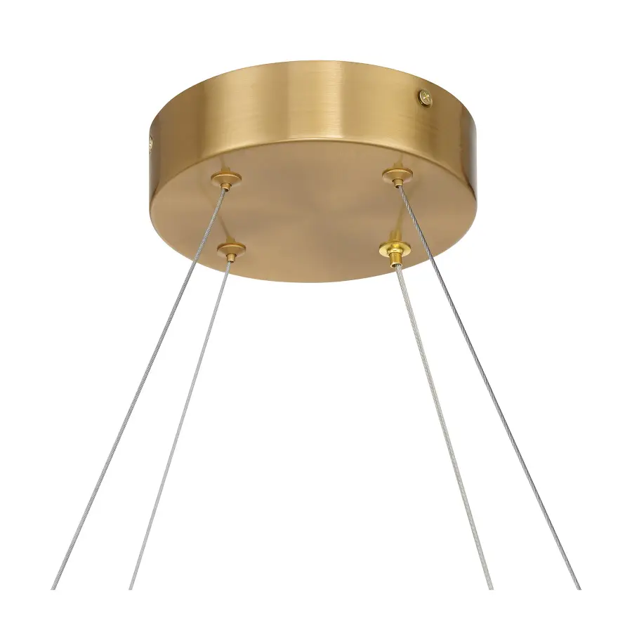 Castello 8-Light LED Chandelier in Warm Brass - Image 6