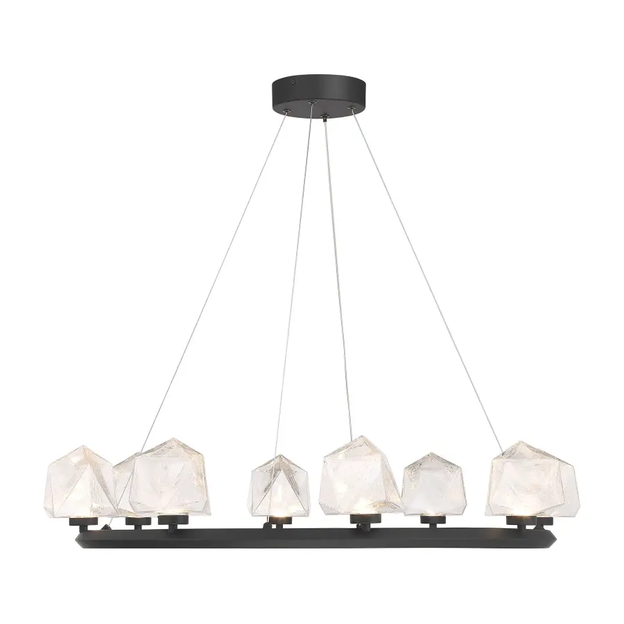 Castello 8-Light Chandelier in Matte Black - Image 1