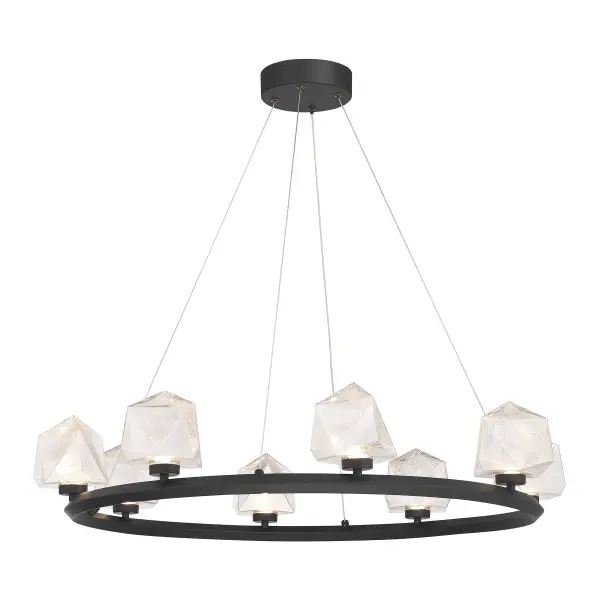 Castello 8-Light Chandelier in Matte Black - Image 3