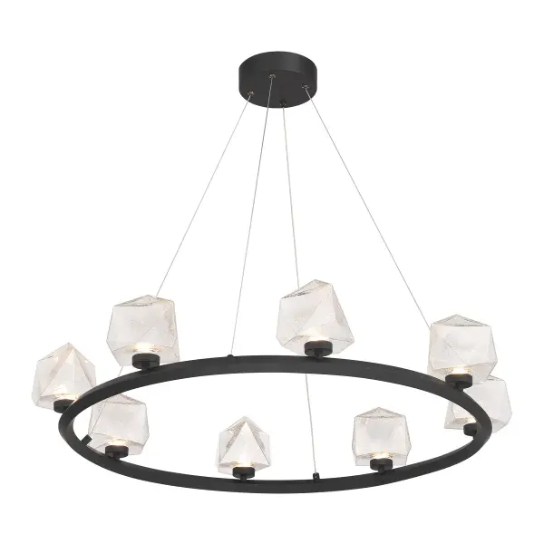 Castello 8-Light Chandelier in Matte Black - Image 4
