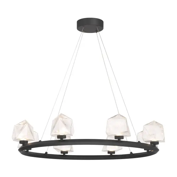 Castello 8-Light Chandelier in Matte Black - Image 5