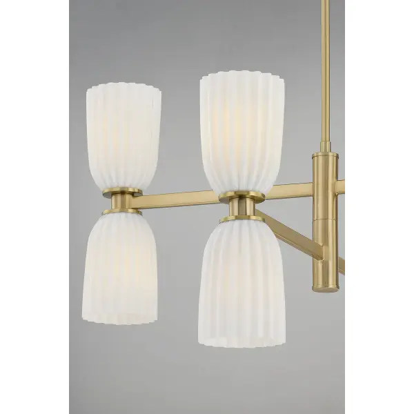 Baldwin 8-Light Chandelier in Noble Brass - Image 7