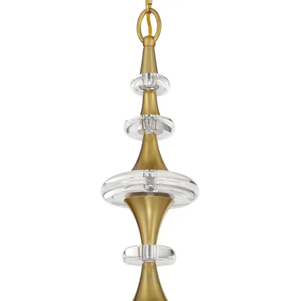 Champlain 8-Light Chandelier in Warm Brass - Image 6