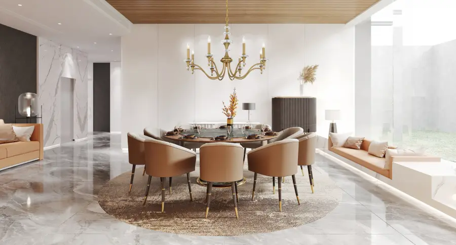 Champlain 8-Light Chandelier in Warm Brass - Image 8