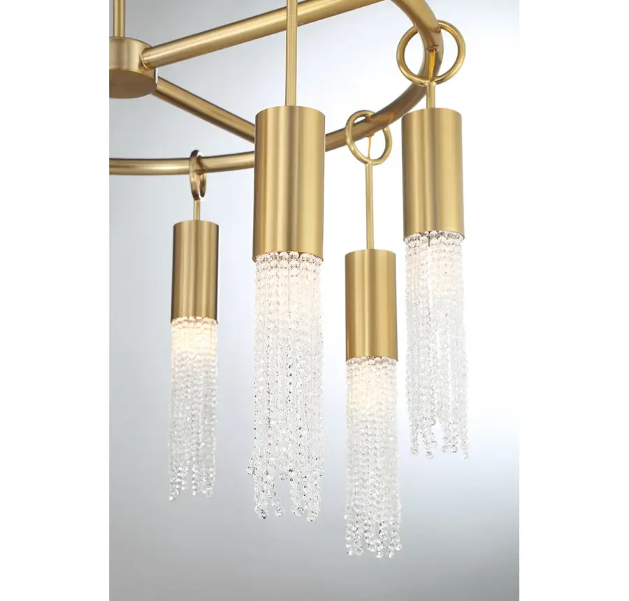 Chelsea 8-Light Chandelier in Warm Brass - Image 6