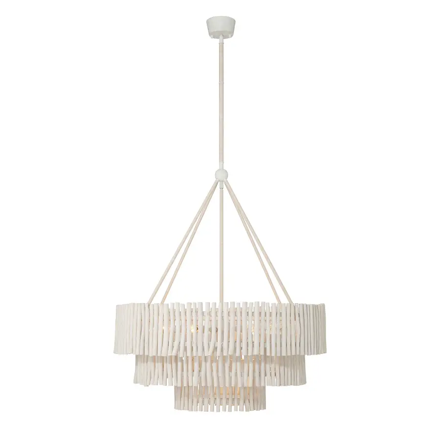 Phong 9-Light Chandelier in Blanco - Image 1