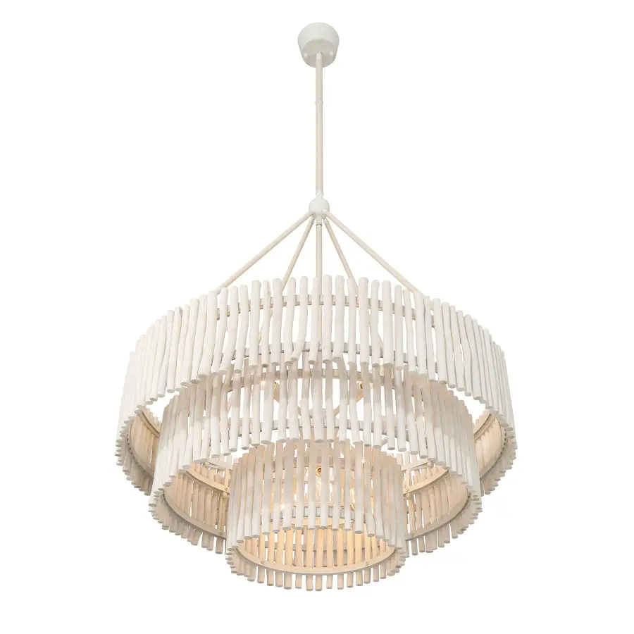 Phong 9-Light Chandelier in Blanco - Image 4
