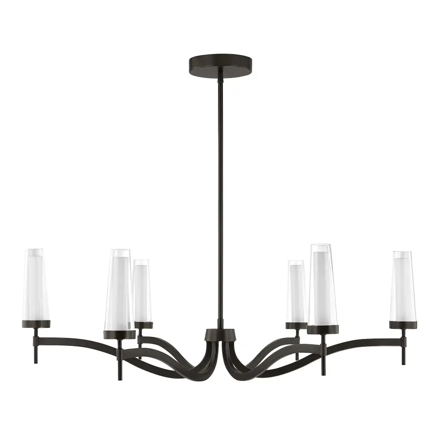 Butler 6-Light Chandelier in Mediterranean Bronze - Image 2