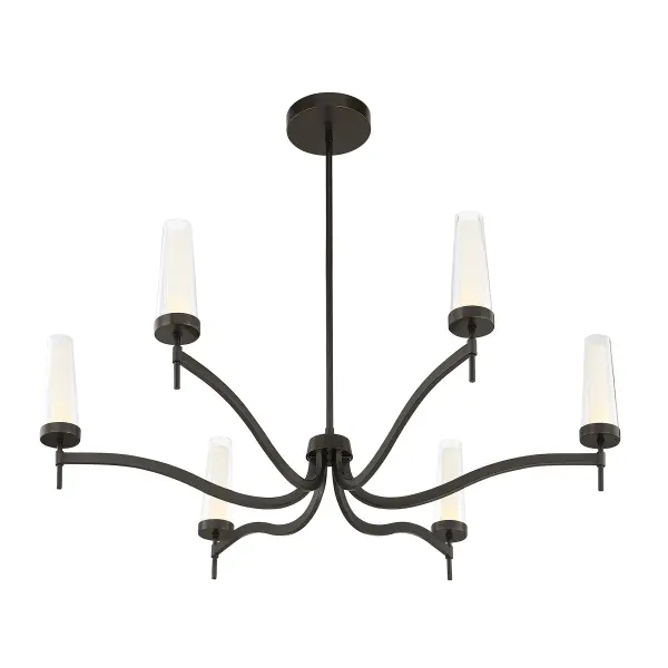 Butler 6-Light Chandelier in Mediterranean Bronze - Image 4