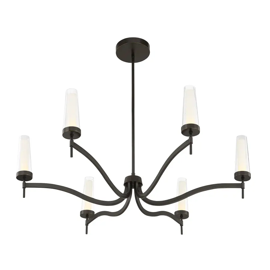 Butler 6-Light Chandelier in Mediterranean Bronze - Image 4