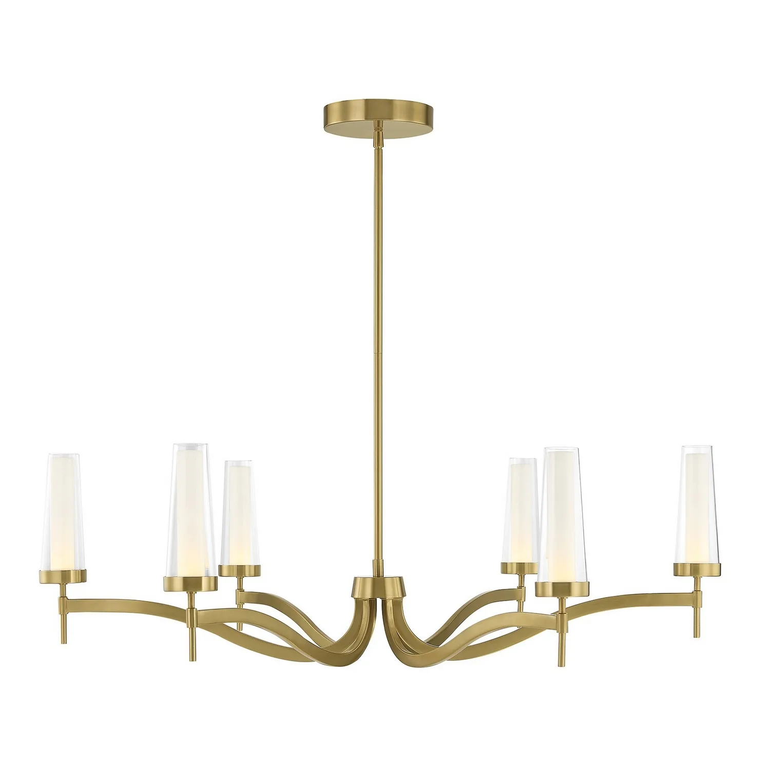 Butler 6-Light LED Chandelier in Warm Brass
