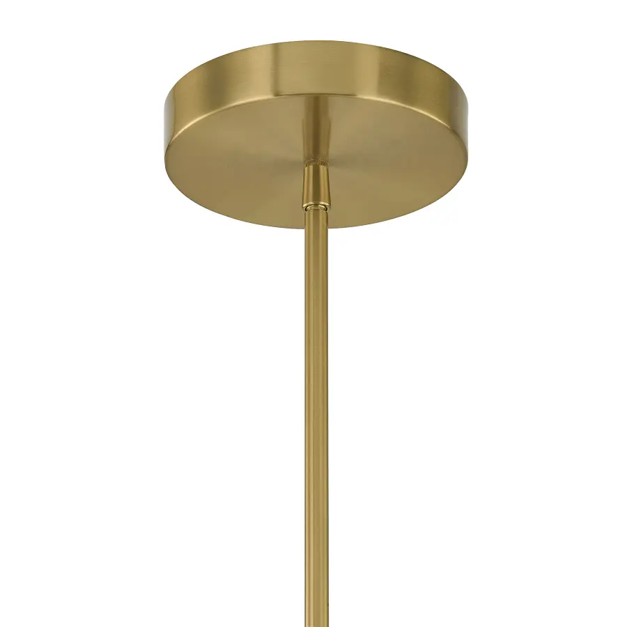 Butler 6-Light LED Chandelier in Warm Brass - Image 6