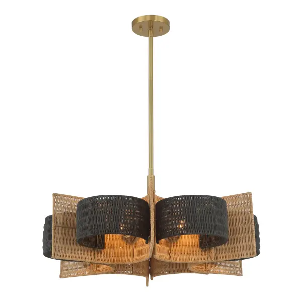 Espacio 6-Light Chandelier in Warm Brass by Breegan Jane - Image 5