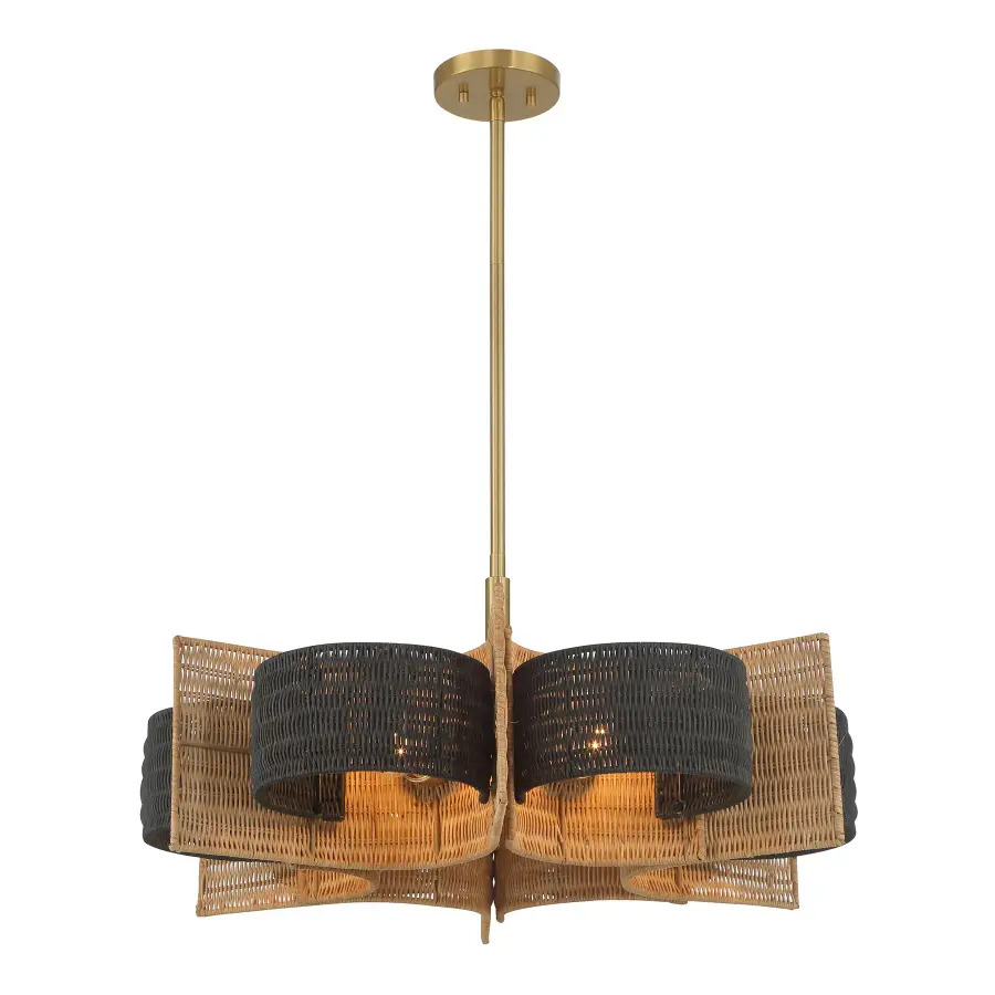 Espacio 6-Light Chandelier in Warm Brass by Breegan Jane - Image 5