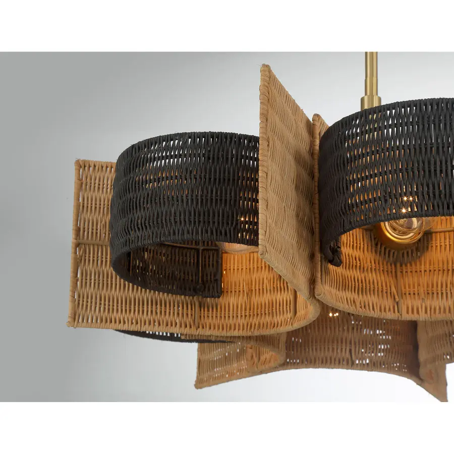 Espacio 6-Light Chandelier in Warm Brass by Breegan Jane - Image 7