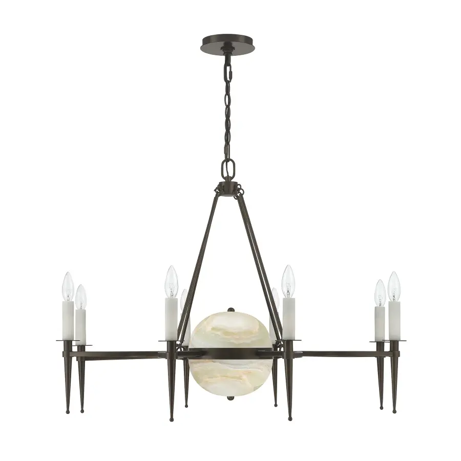 Sanger 10-Light Chandelier in Mediterranean Bronze by Dann Foley - Image 2