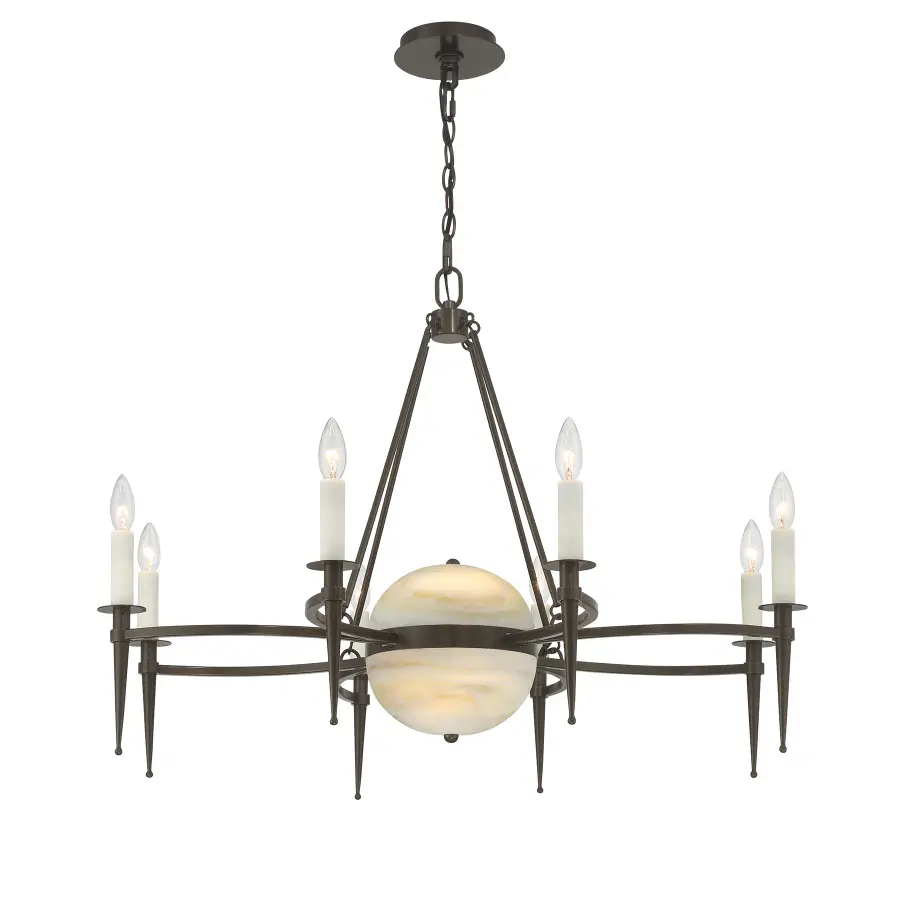 Sanger 10-Light Chandelier in Mediterranean Bronze by Dann Foley - Image 3