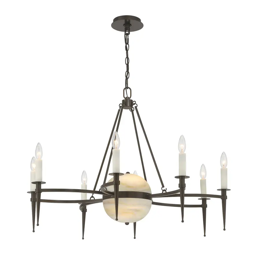 Sanger 10-Light Chandelier in Mediterranean Bronze by Dann Foley - Image 5