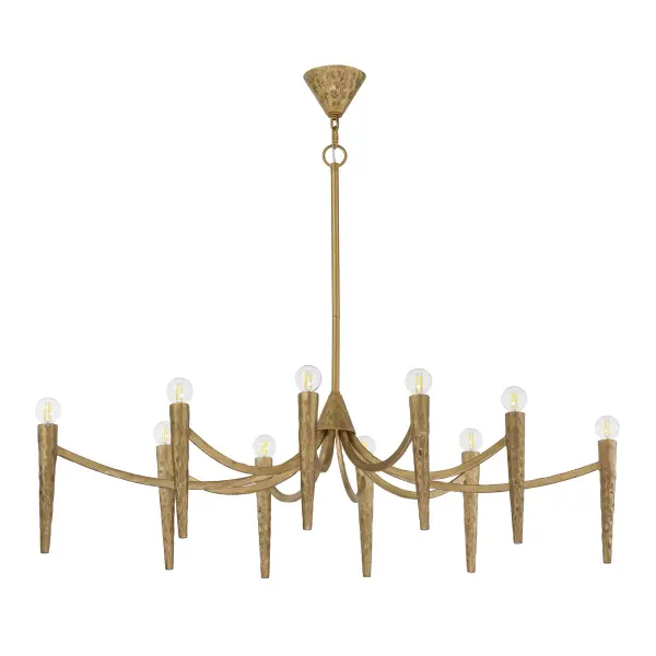 Belleza 10-Light Linear Chandelier in Spumante by Breegan Jane - alternate view
