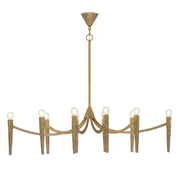 Belleza 10-Light Linear Chandelier in Spumante by Breegan Jane - Image 3