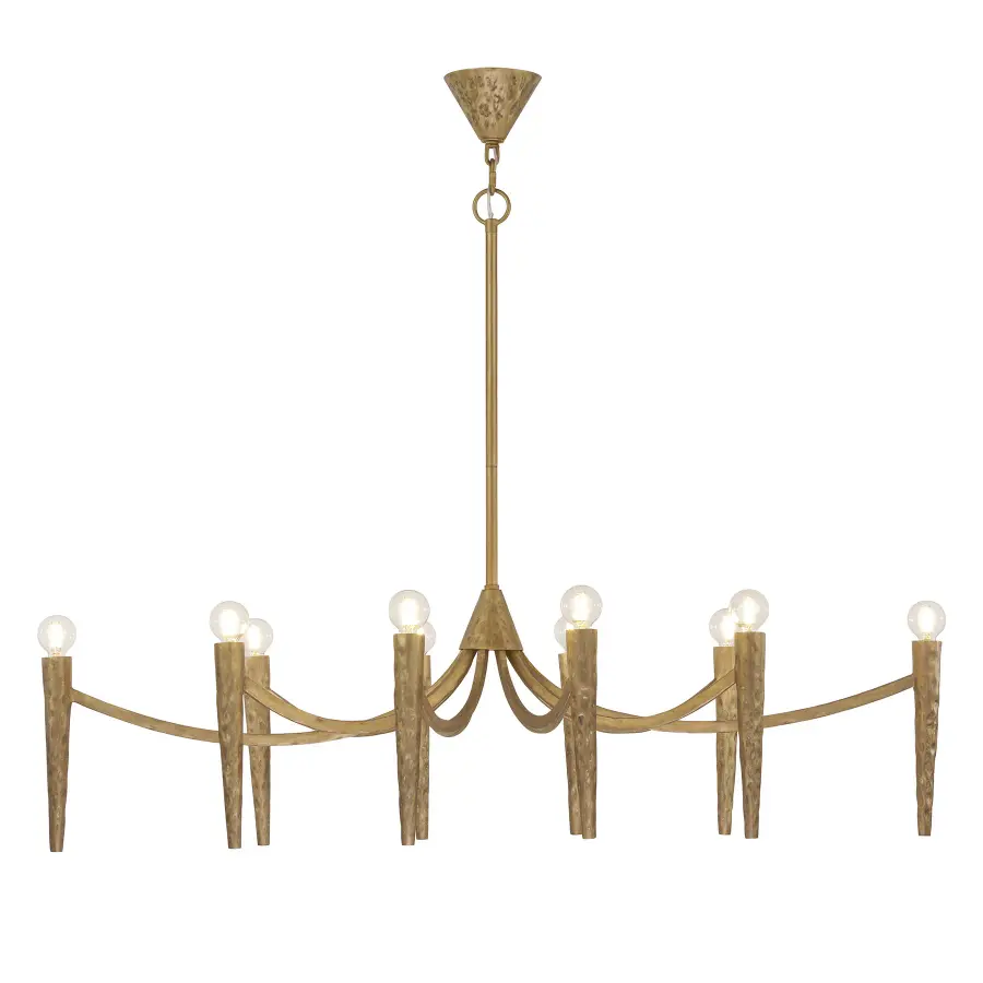 Belleza 10-Light Linear Chandelier in Spumante by Breegan Jane - Image 3