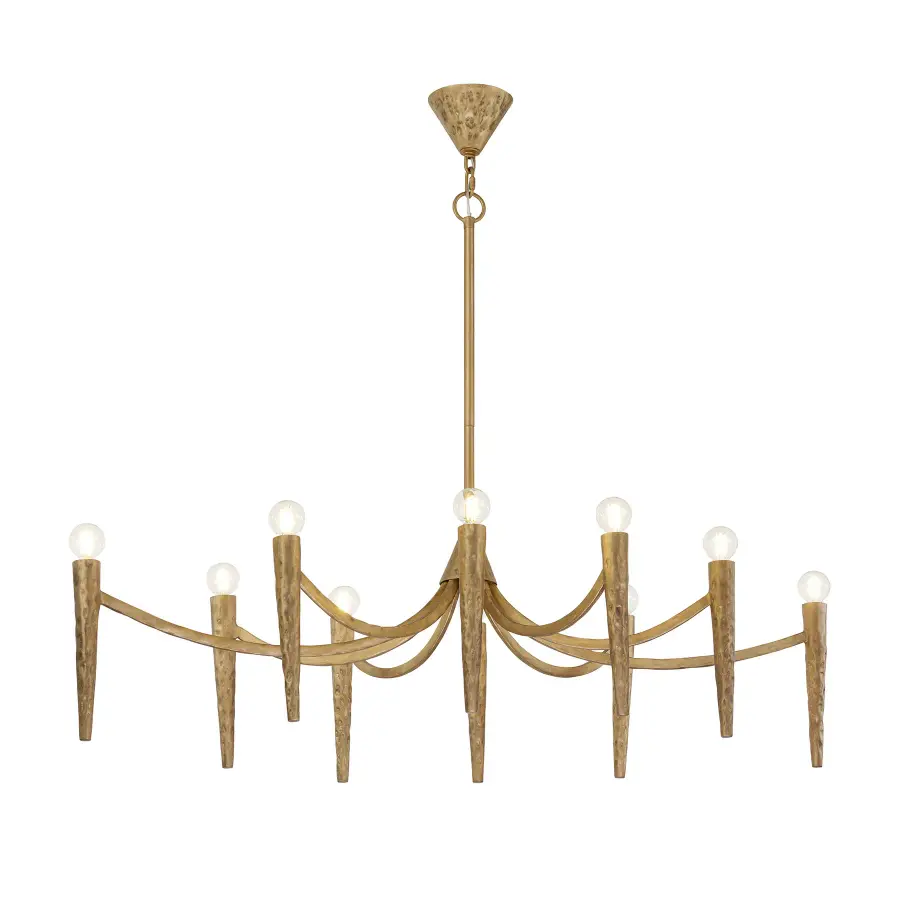 Belleza 10-Light Linear Chandelier in Spumante by Breegan Jane - Image 5