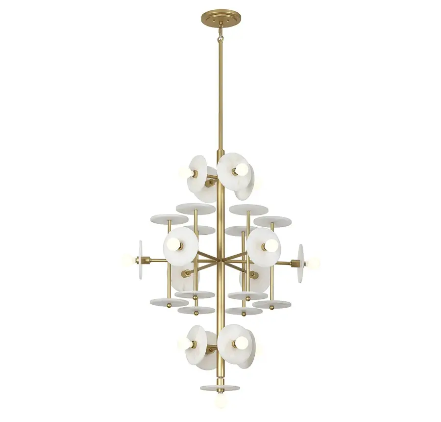 Amani 15-Light Chandelier in Royal Gold - Image 1