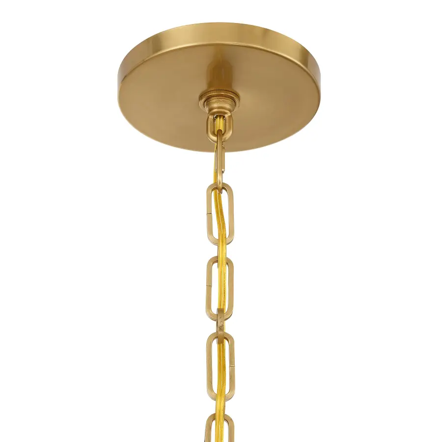 Allston Eight Light Chandelier in Warm Brass - Image 6