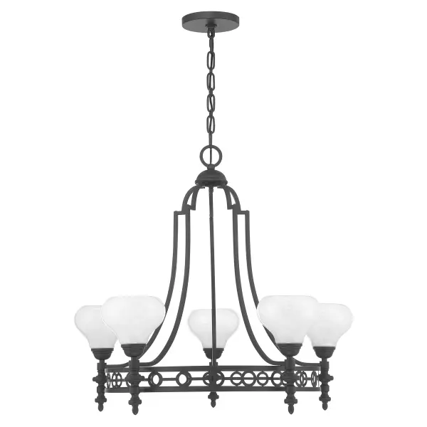 Allston 5-Light Chandelier in Matte Black - alternate view