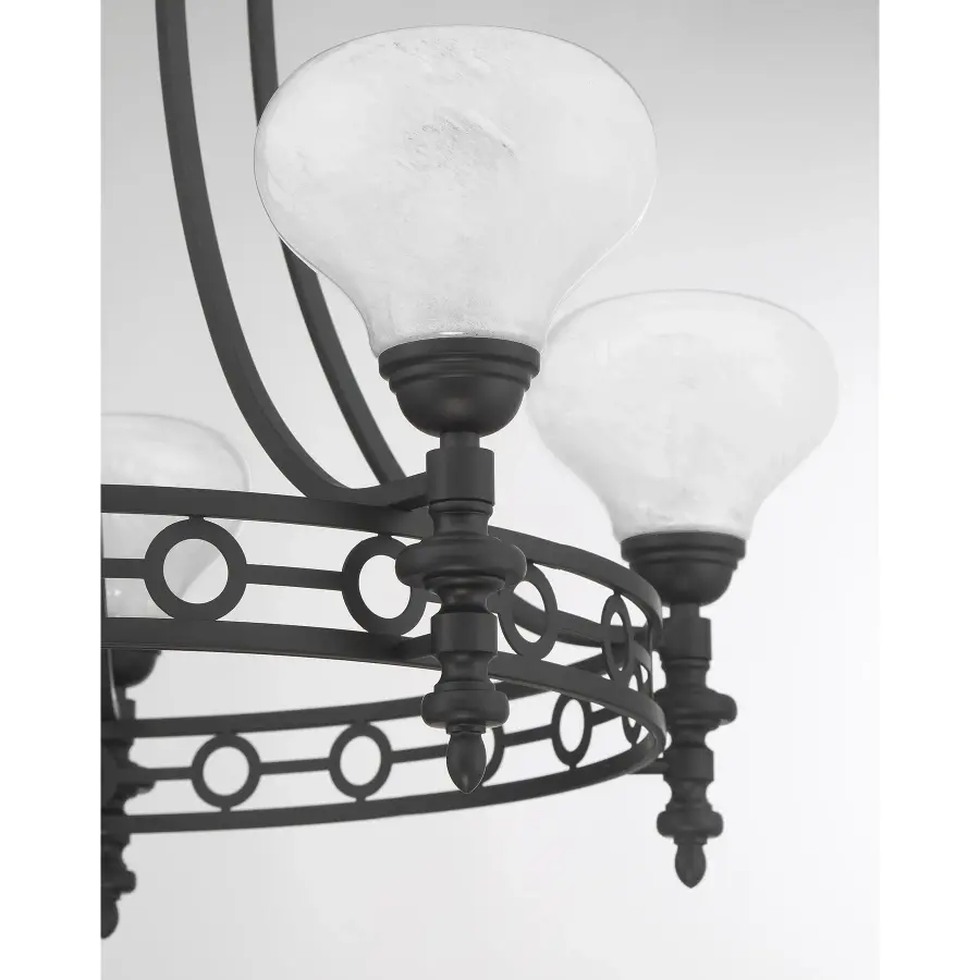Allston 5-Light Chandelier in Matte Black - Image 6