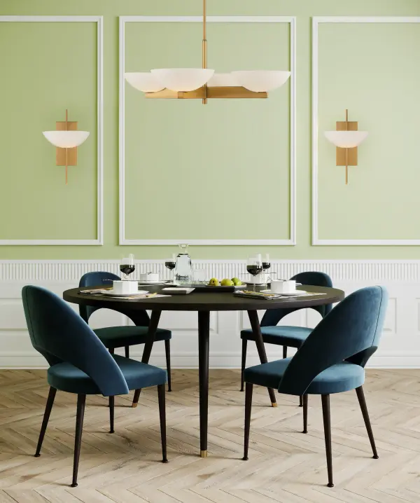 Fallon Four Light Chandelier in Warm Brass - Image 6