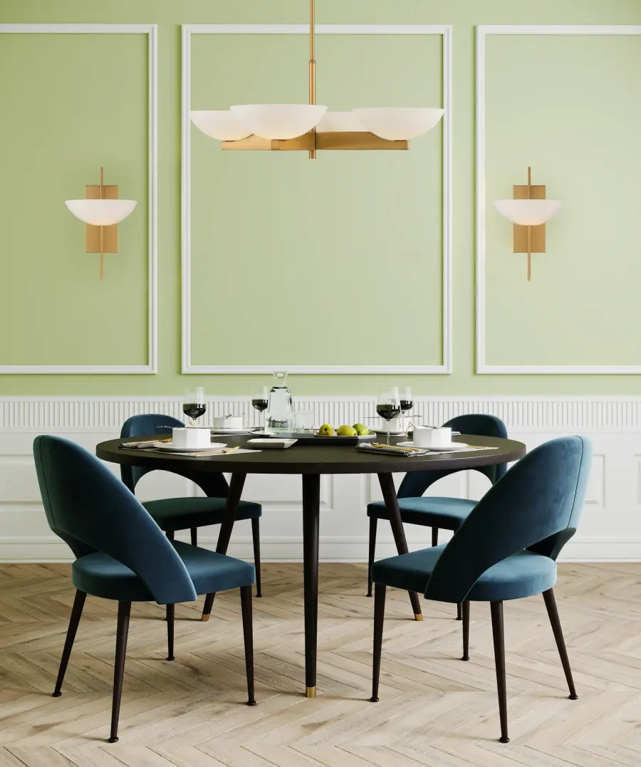 Fallon Four Light Chandelier in Warm Brass - Image 6