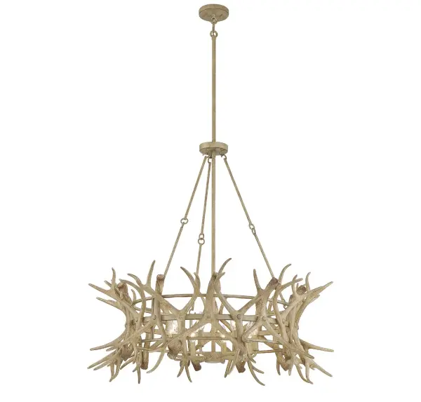 Daniels 8-Light Chandelier in Natural Antler - Image 5