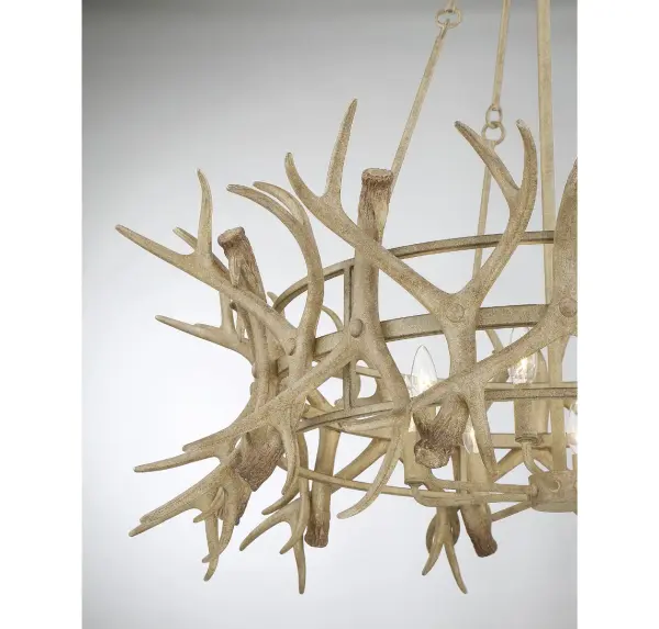 Daniels 8-Light Chandelier in Natural Antler - Image 6