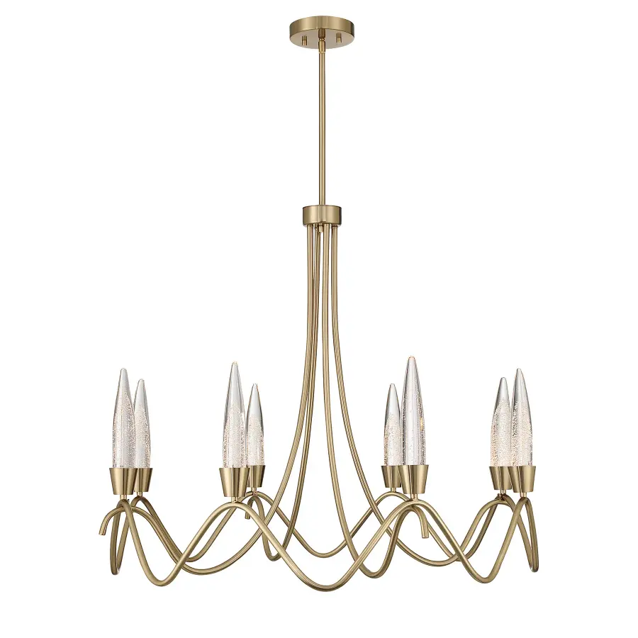 Sofia 8-Light Chandelier in Noble Brass - Image 1