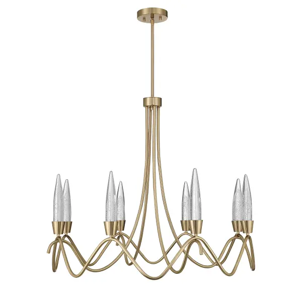 Sofia 8-Light Chandelier in Noble Brass - Image 2