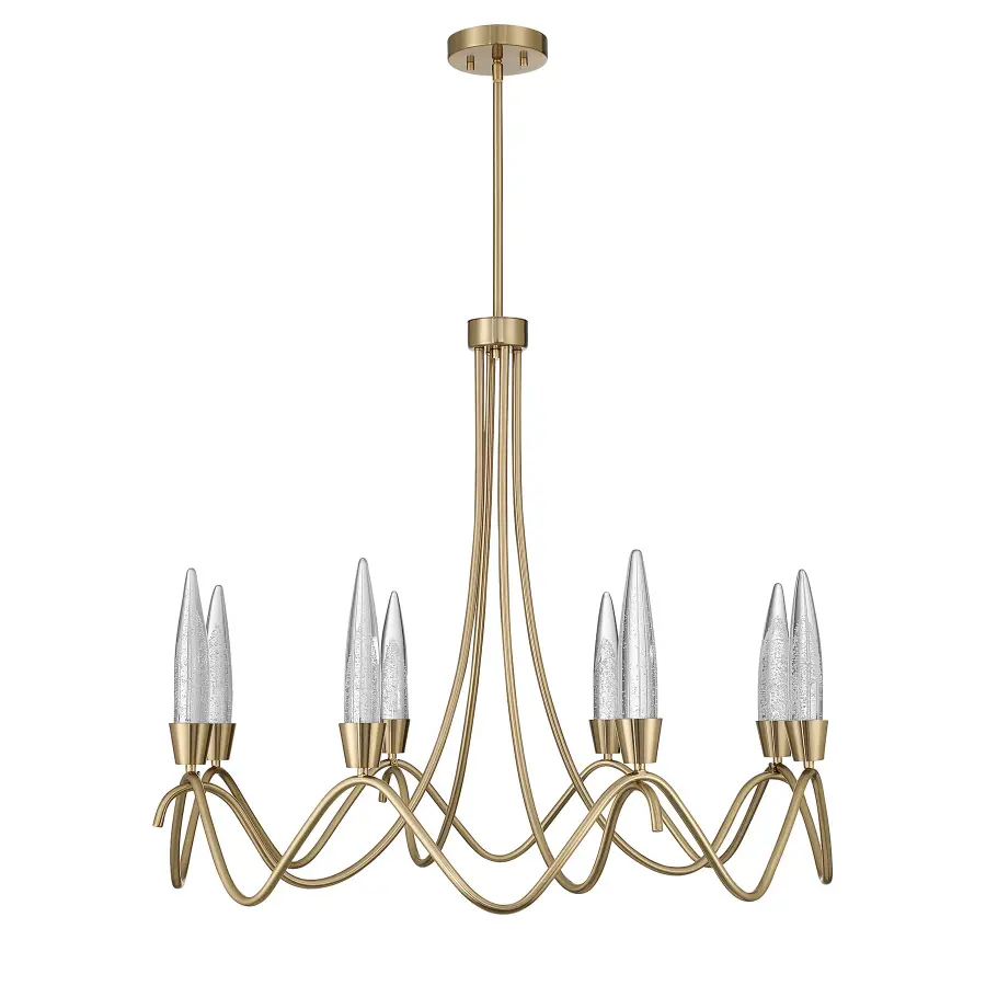 Sofia 8-Light Chandelier in Noble Brass - Image 2