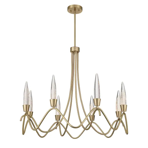 Sofia 8-Light Chandelier in Noble Brass - Image 3