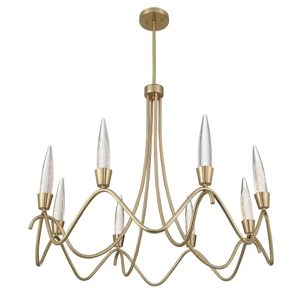 Sofia 8-Light Chandelier in Noble Brass - Image 4