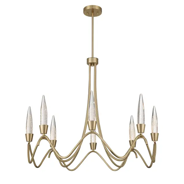 Sofia 8-Light Chandelier in Noble Brass - Image 5