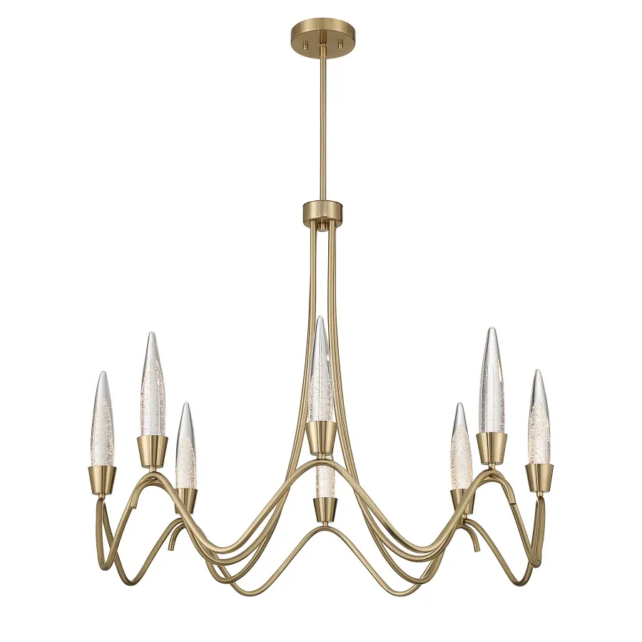 Sofia 8-Light Chandelier in Noble Brass - Image 5