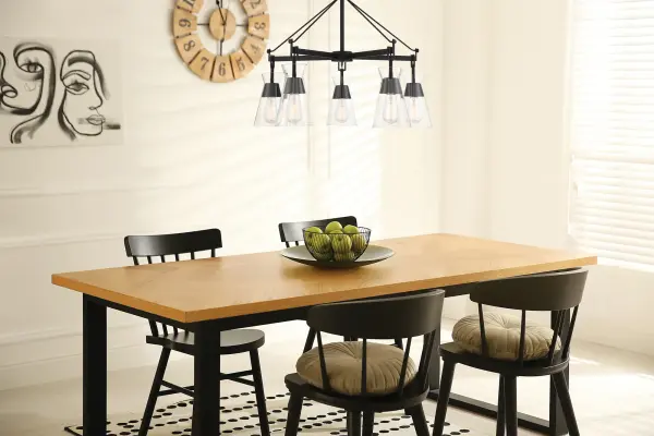 Lakewood 5-Light Chandelier in Matte Black - Image 6