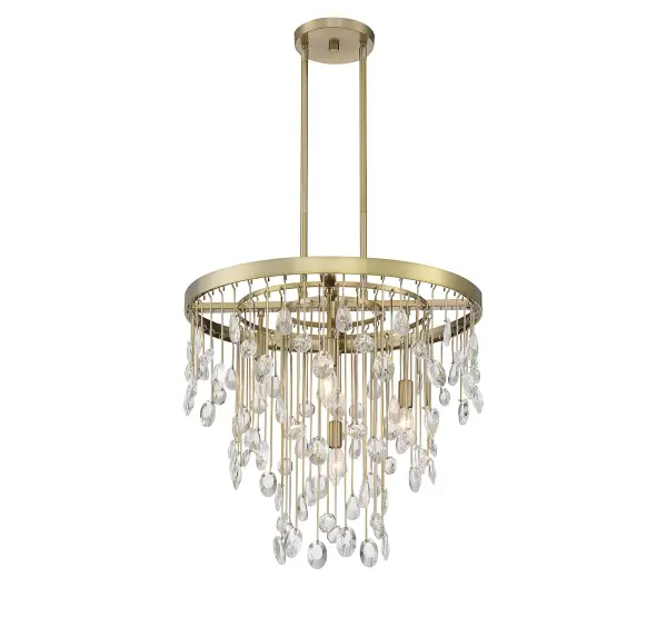 Livorno 4-Light Chandelier in Noble Brass - Image 10