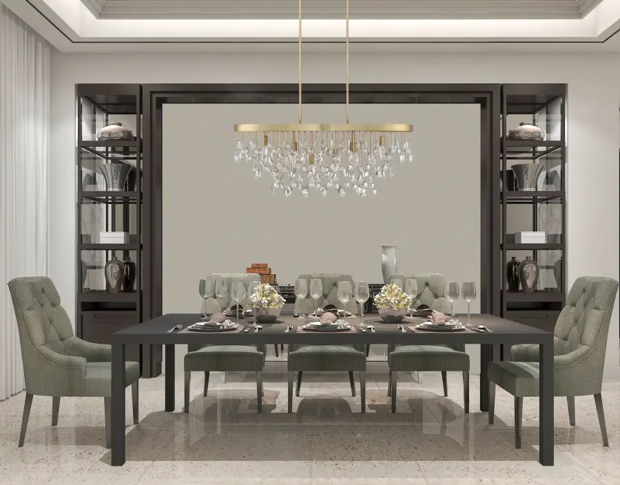Livorno 8-Light Linear Chandelier in Noble Brass - Image 13