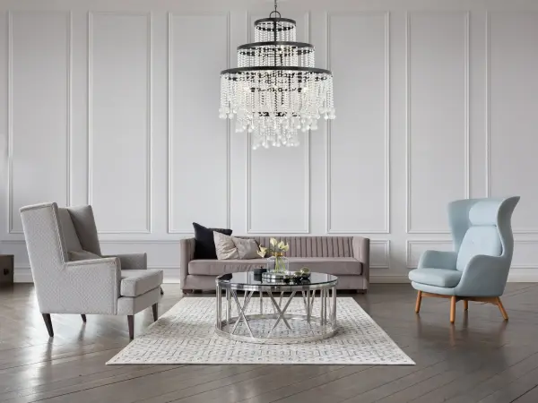 Luna 15-Light Chandelier in Matte Black - Image 6